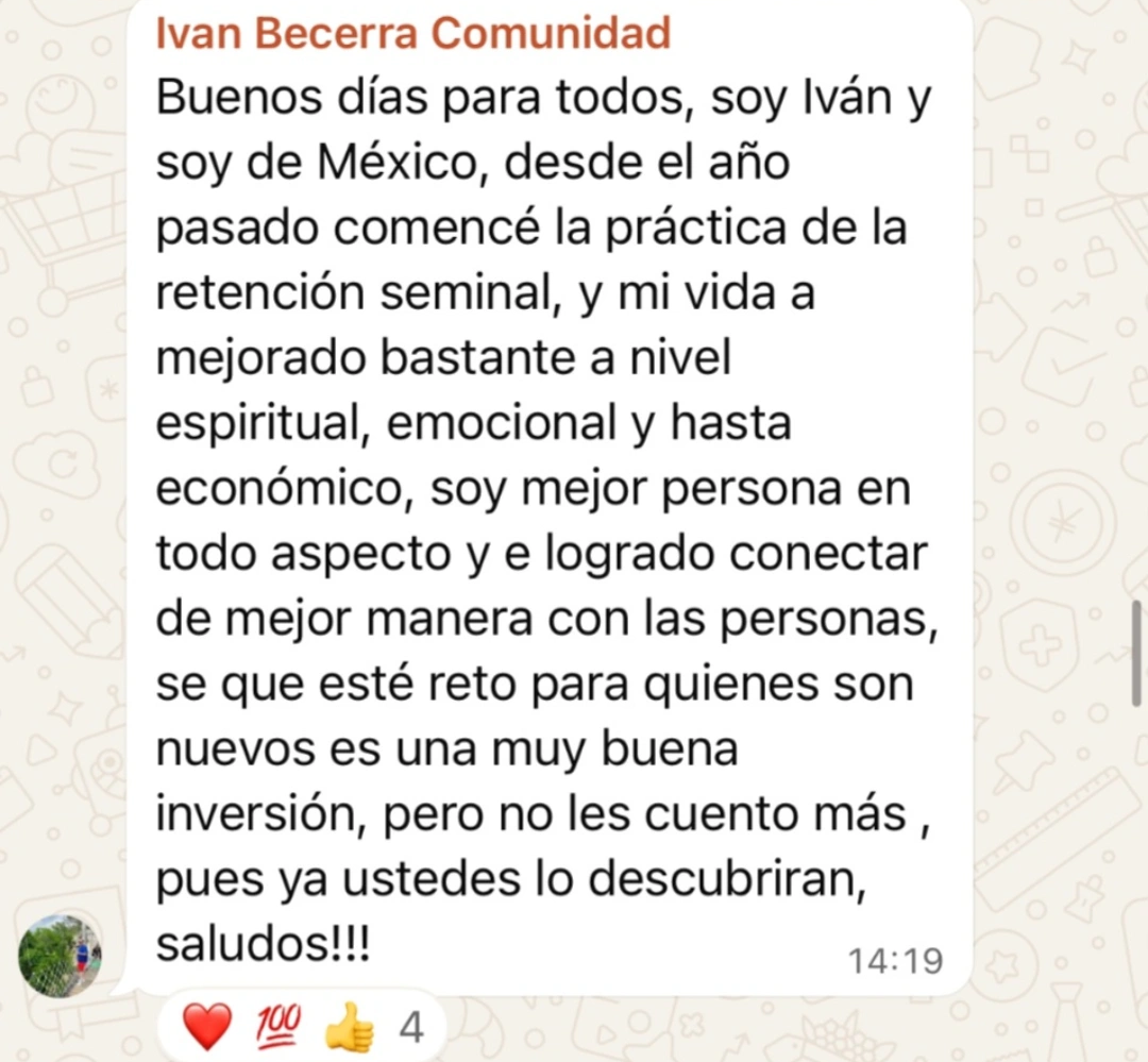 Testimonio WhatsApp