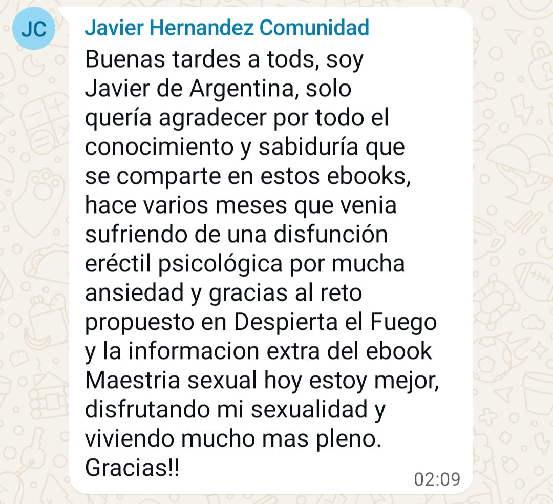 Testimonio WhatsApp